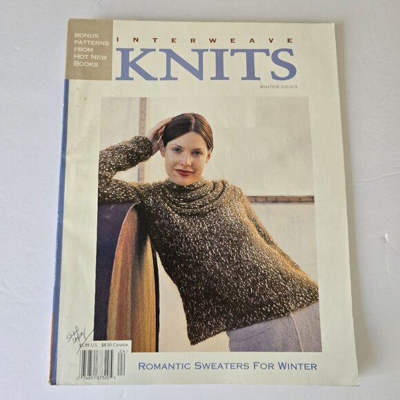 Interweave Knits Winter 2002/2003 Magazine Featuring Romantic Sweaters Patterns - Picture 16 of 16